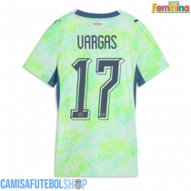 Camisa de time de futebol Suíça Ruben Vargas #17 Replicas 2º Equipamento Feminina Mundo 2026 Manga Curta